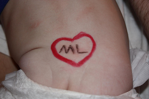 Maddie has a tramp stamp for Matt Lauer